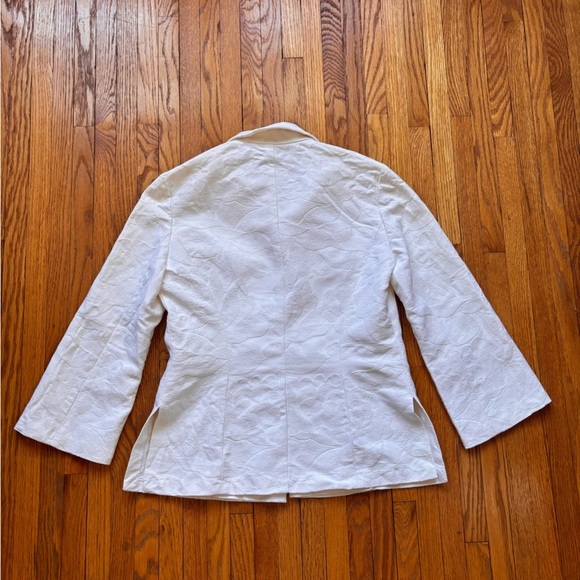 Yeohlee Vintage Suit Set Brocade Floral Cream Silk Blend - Picture 4 of 9